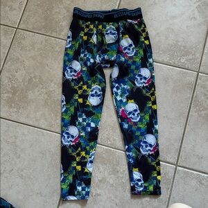 Blizzard Skinz Base Layer Legging - S Kids Skull Pattern Leggings